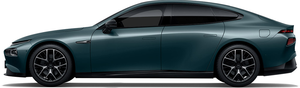 Xpeng P7 Zelená Kaitoke matná